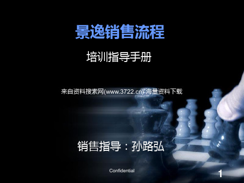 景逸销售流程培训指导手册( 64页)PPT课件