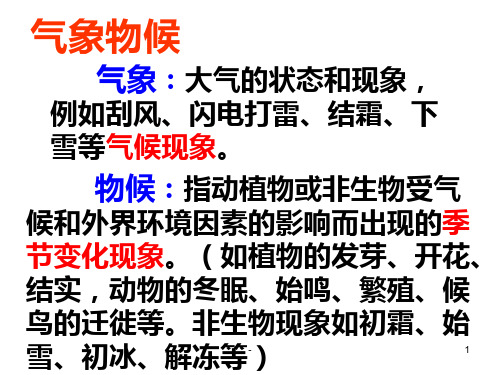 九年级语文上册第单元专题气象物候PPT课件