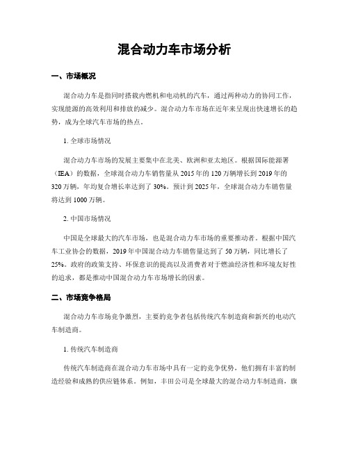 混合动力车市场分析