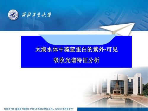 太湖水体中藻蓝蛋白的紫外-可见 吸收光谱特征分析