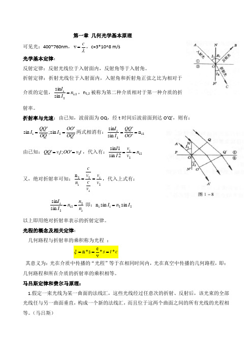 应用光学_前三章