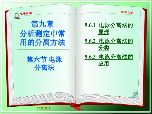 9.6 电泳分离法