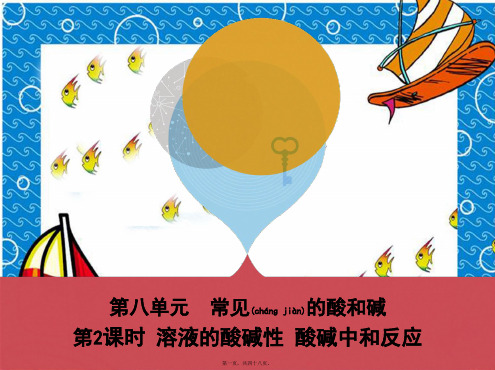 中考化学复习第一部分基础过关第八单元常见的酸和碱溶液的酸碱性酸碱中和反应