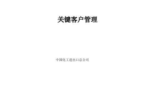 营销培训之关键客户管理(ppt 89页)