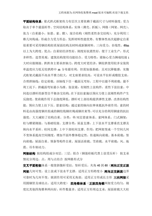 大跨钢结构学习要点甘杰