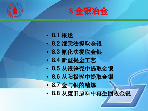 金银冶金知识概述(ppt 55页)