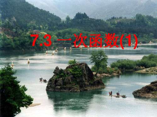 浙教版八年级上《7.3 一次函数(1)》【最新】