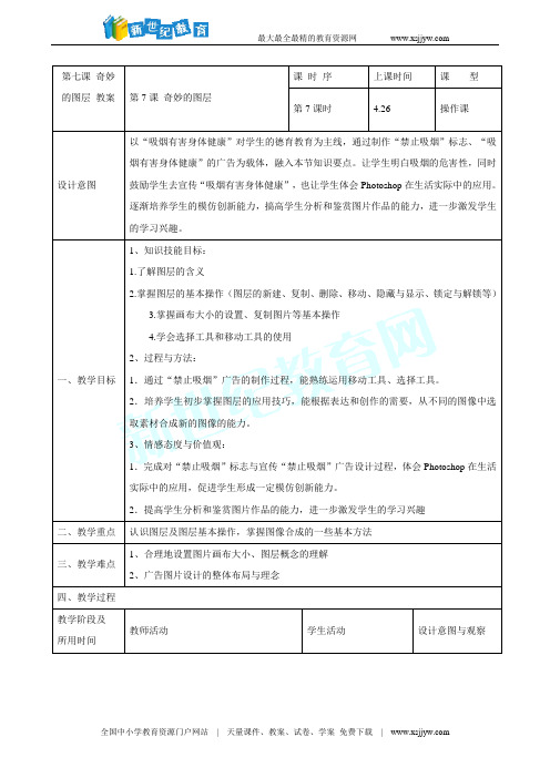 第七课 奇妙的图层 课件 教案3