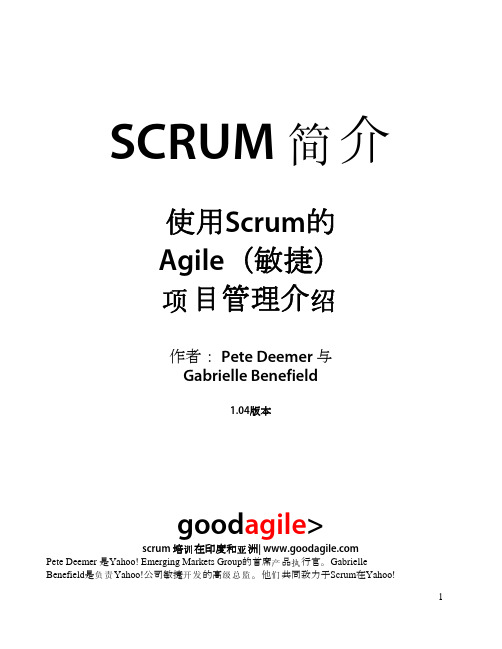 使用Scrum的Agile项目管理介绍
