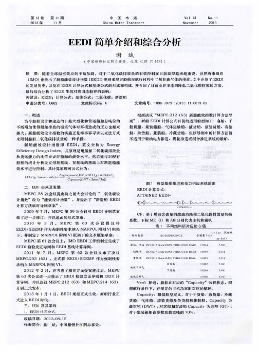 EEDI简单介绍和综合分析