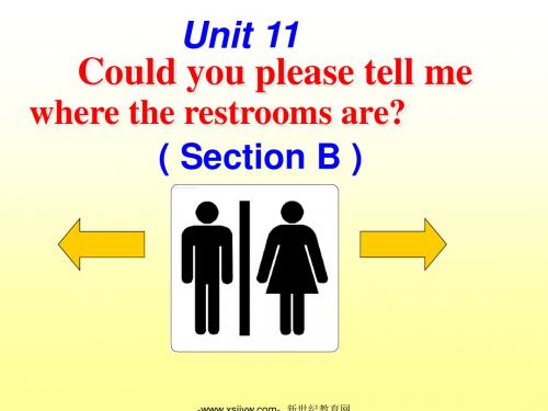 Unit 11 Could you please tell me where the restrooms are (Section B Period 3)2