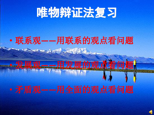 唯物辩证法复习ppt