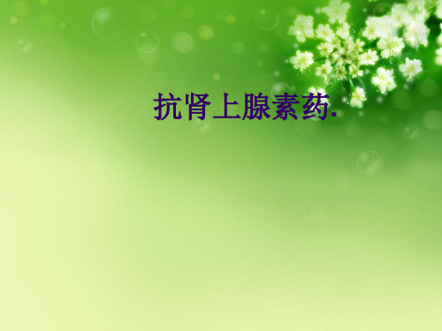 抗肾上腺素药.优秀课件