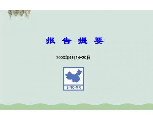 世界五百强公司市场分析报告PPT课件( 61页)