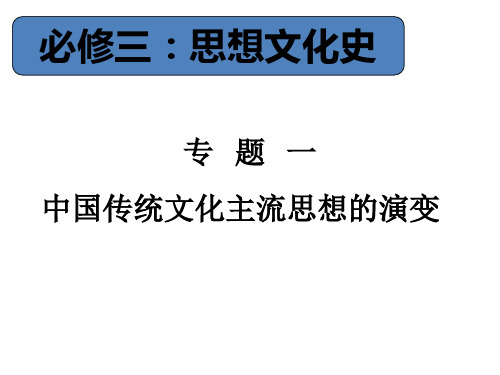 历史必修Ⅲ人民版1-1百家争鸣课件(15张)