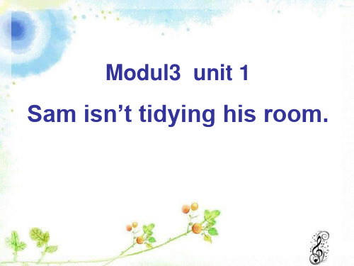 《Sam isn't tidying his room》PPT课件