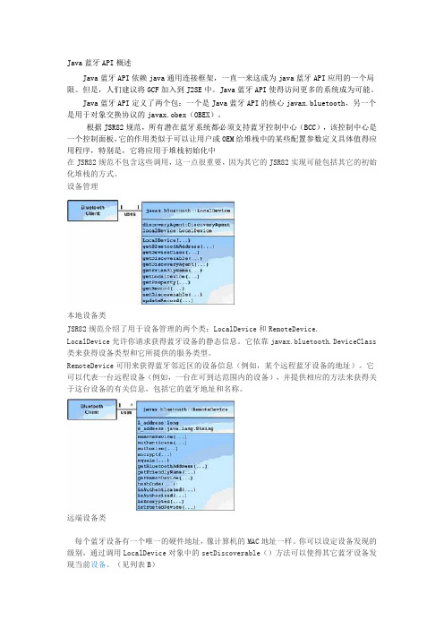 JAVA BLUETOOTH