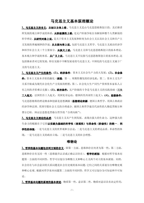 马基原背诵要点