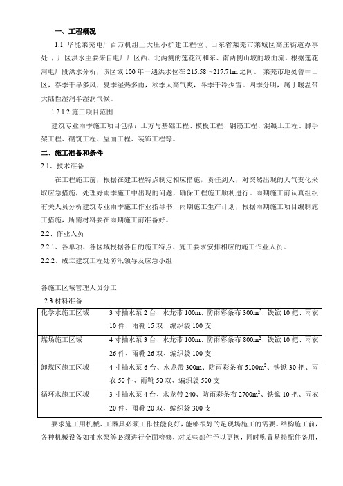 BOP建筑工程雨季施工作业指导书