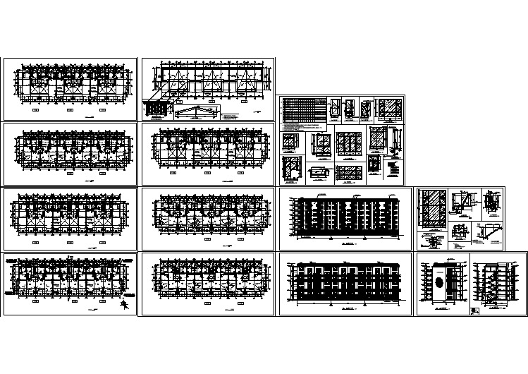 某商品房全套建筑施工CAD设计方案图纸