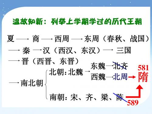 七年级历史复习第四单元
