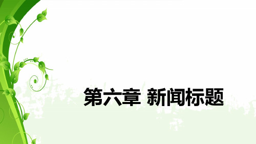 第六章新闻标题PPT模板.pptx