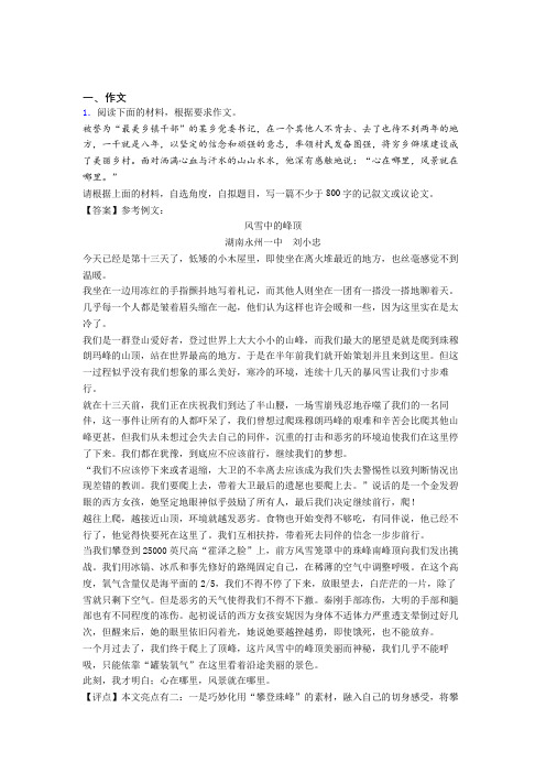 高考作文复习指导10篇