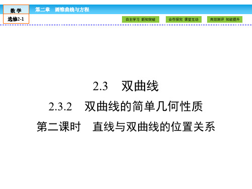 (人教版)高中数学选修2-1课件：第2章 圆锥曲线与方程2.3.2 第2课时