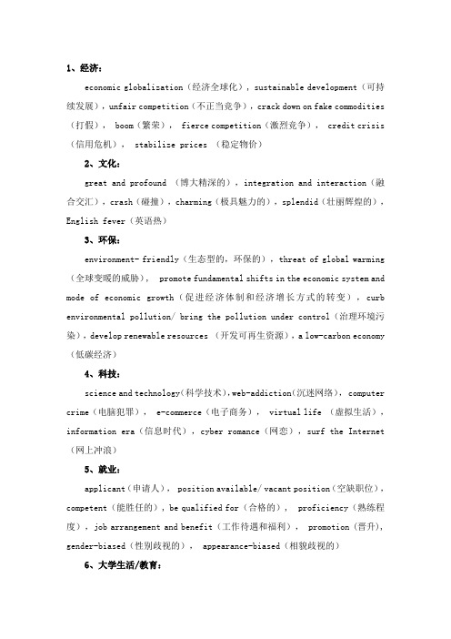 英语作文单词