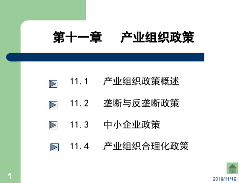 产业组织政策概论(PPT 54页)