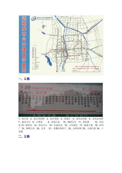 招远市公交车路线图