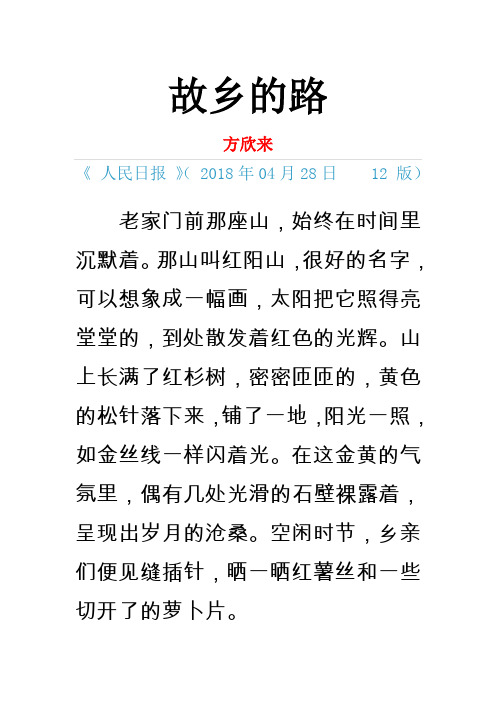 故乡的路