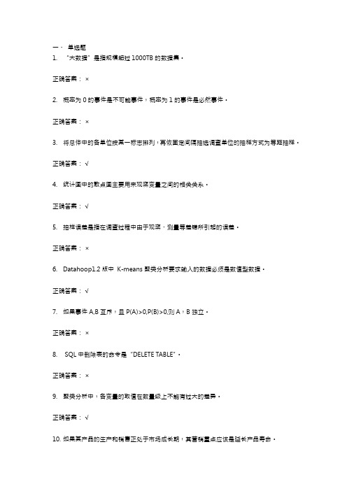 CPDA考试真题与答案 1