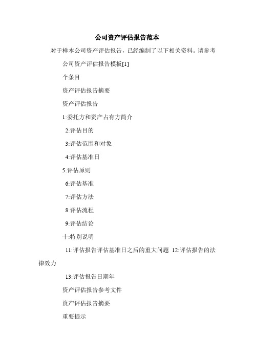 公司资产评估报告范本.doc
