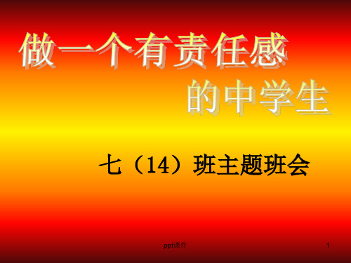 做一个有责任心的中学生ppt课件