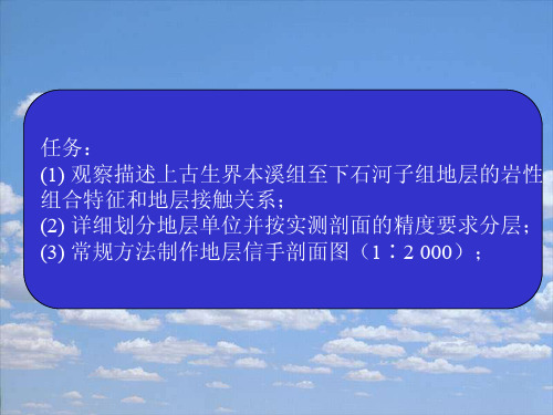 周口店野外地质实践教学  5-1太平山南坡地层路线