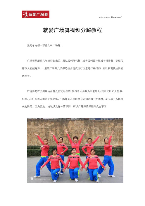 就爱广场舞视频分解教程