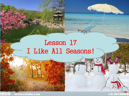冀教版六年级上册英语Lesson17 I Like All Seasons! (共11张PPT)