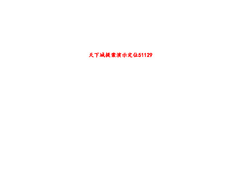 天下城提案演示定位51129