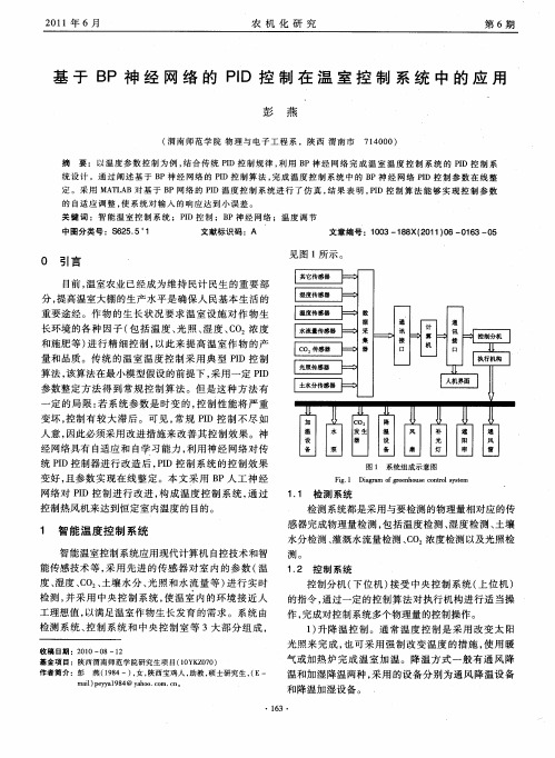 基于BP神经网络的PID控制在温室控制系统中的应用