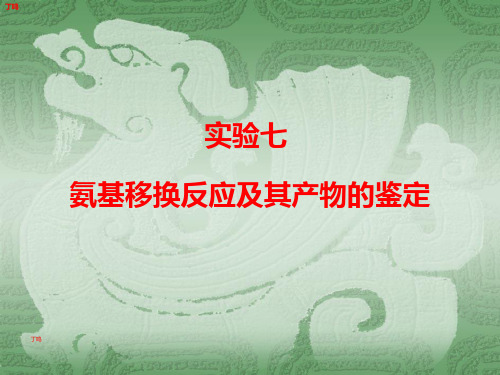 生物化学实验-氨基移换反应及其产物的鉴定