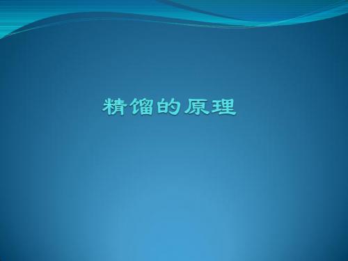 精馏的原理 (1)
