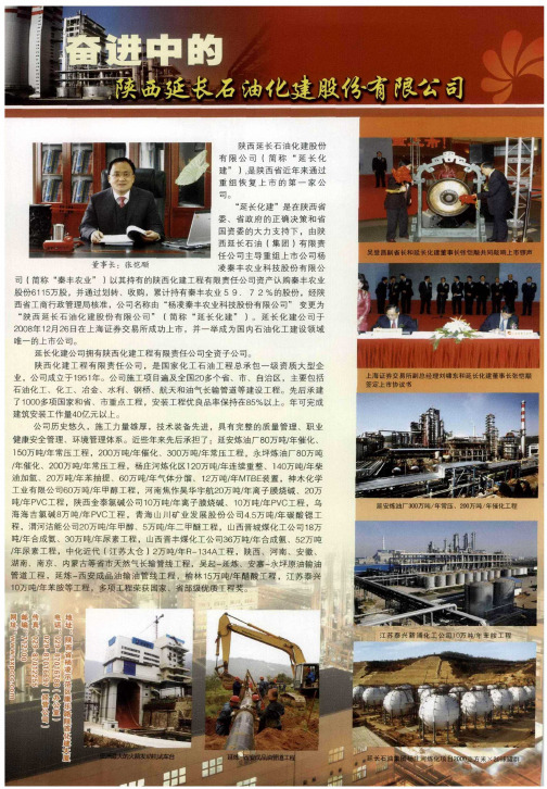 奋进中的陕西处长石油化建设股份有限公司