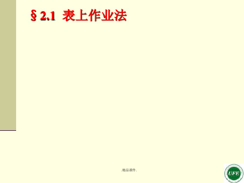 经典表上作业法.ppt