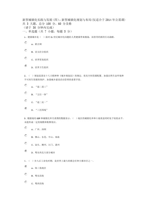 新型城镇化实践与发展(四)