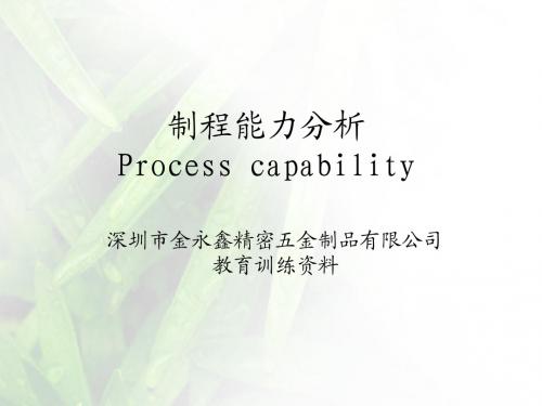 制程能力分析