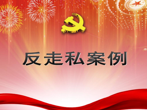 反走私案例