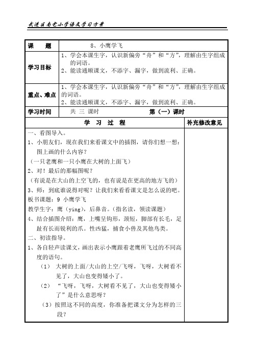 8、小鹰学飞
