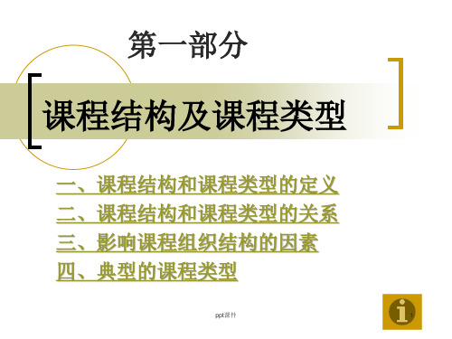 课程结构及课程类型  ppt课件 (2)