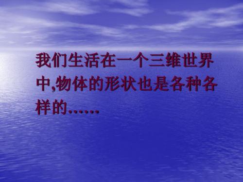1.1 生活中的立体图形 课件 北师大版七年级上 (2)